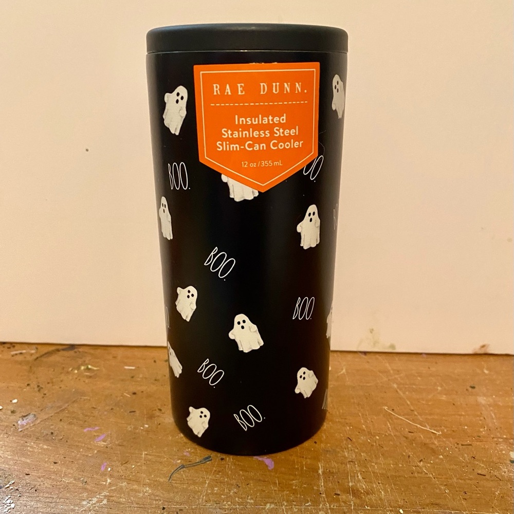 Rae Dunn Halloween Slim Can Cooler “Boo”